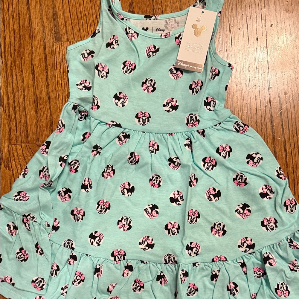 Disney Minnie Mouse Kids Dress - Teal and Pink